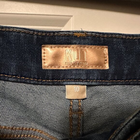 Kut from the Kloth Meg High-Rise Wide-Leg Pant – Dark Blue Wash – Size 10 - Picture 2 of 6